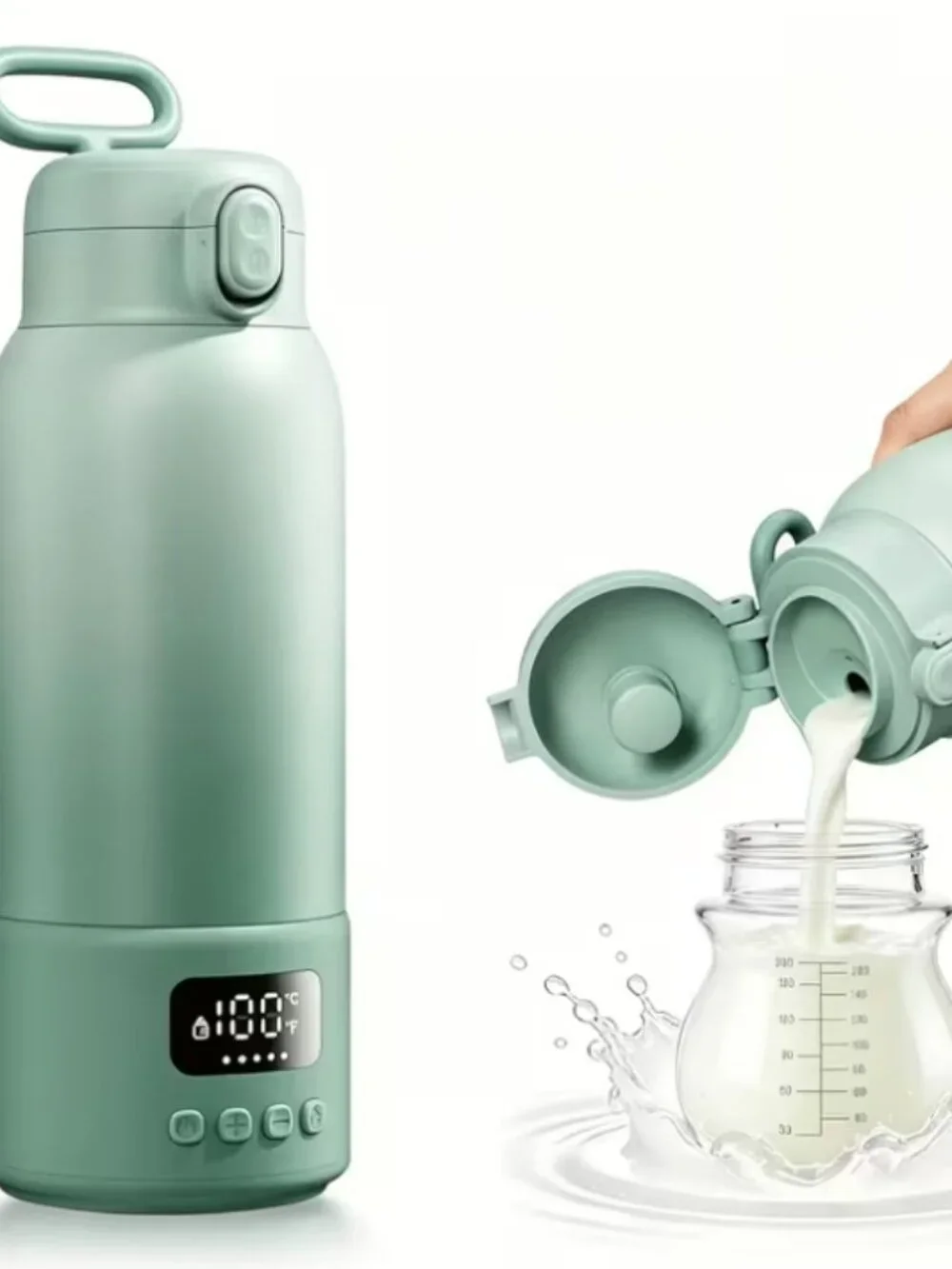 17 oz Portable Heated Water Bottle,